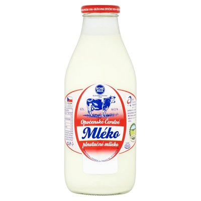 Obrázek Bohemilk Opočenské čerstvé mléko plnotučné 0,75l