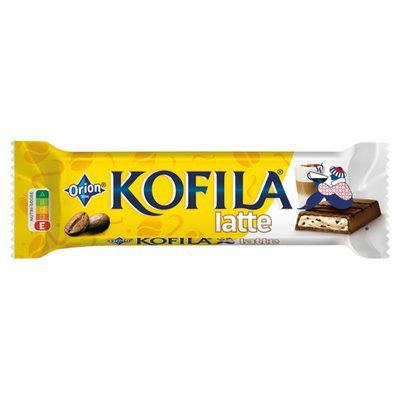 Obrázek ORION KOFILA Latté čokoládová tyčinka s mléčnou náplní s kousky rozpustné kávy 34g