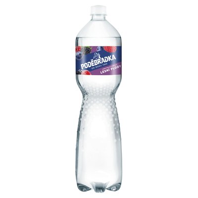 Obrázek Poděbradka Jemně perlivá s příchutí lesní plody 1,5l