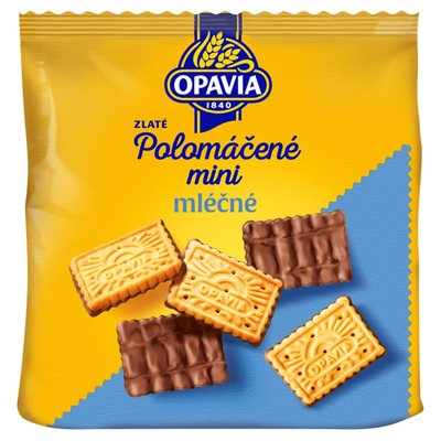 Obrázek Opavia sušenky Zlaté Polomáčené Mini mléčné 145g