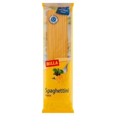 Obrázek BILLA Spaghettini těstoviny semolinové sušené 500g