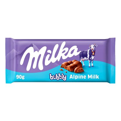 Obrázek Milka čokoláda Bubbly mléčná s bublinkami 90g