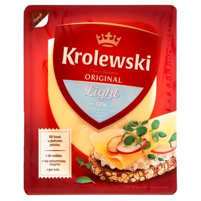 Obrázek Krolewski Light 17% sýr švýcarského typu plátky 100g