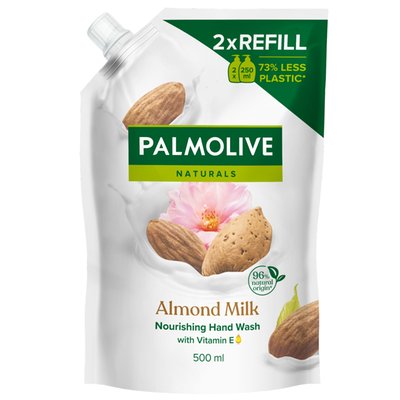 Obrázek Palmolive Naturals Almond Milk tekuté mýdlo náhradní náplň 500 ml