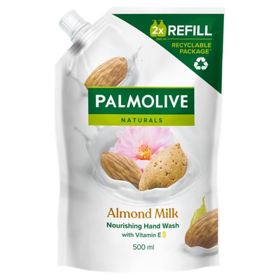 Obrázek Palmolive Naturals Almond Milk tekuté mýdlo náhradní náplň 500 ml