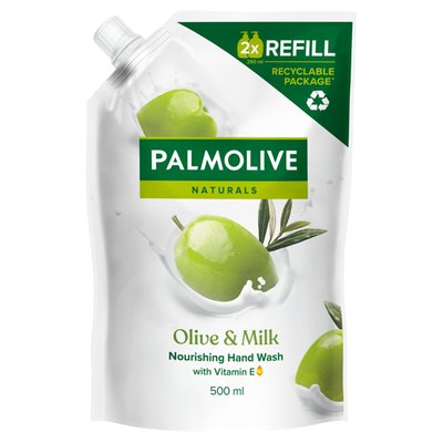 Obrázek Palmolive Naturals Olive & Milk tekuté mýdlo náhradní náplň 500ml