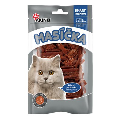 Obrázek Akinu MASÍČKA Kachní nudličky pamlsek pro kočky 50 g