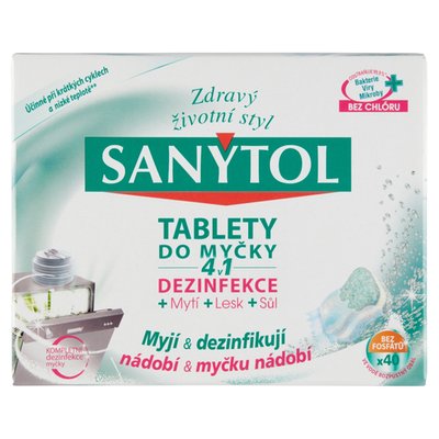 Obrázek Sanytol Tablety do myčky 4 v 1 40 x 20g (800g)