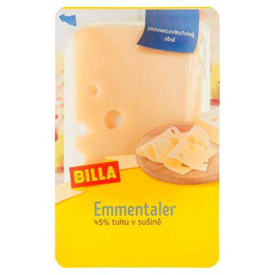 Obrázek BILLA Emmentaler 45% 100g