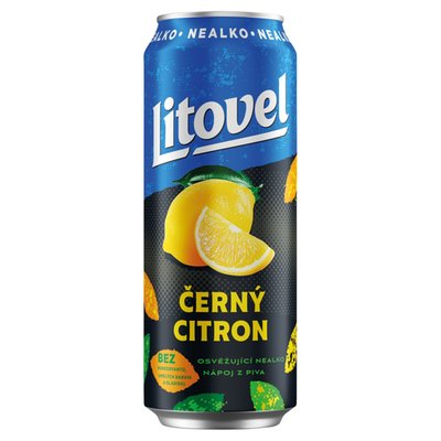 Obrázek Litovel Originál nealko černý citron 0,5l