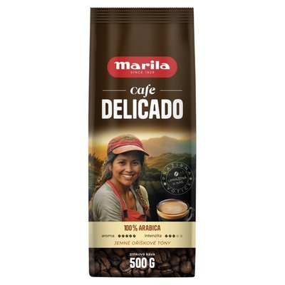 Obrázek Marila Cafe Delicado pražená zrnková káva 500g
