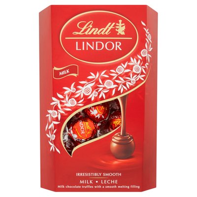 Obrázek Lindt Lindor Mléčná čokoláda s jemnou tekutou náplní 337g