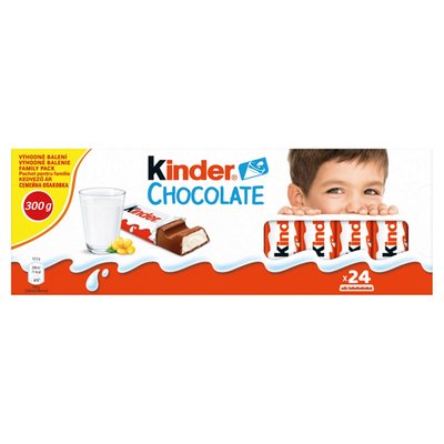 Obrázek Kinder Chocolate Tyčinky z mléčné čokolády s mléčnou náplní 24 ks 300g