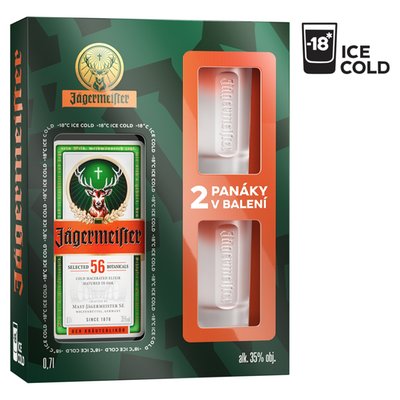Obrázek Jägermeister 700ml + 2 skleničky