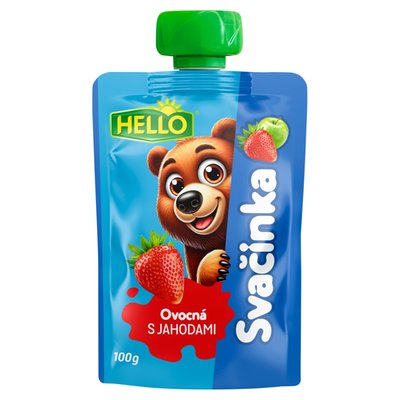 Obrázek Hello Ovocná svačinka s jahodami 100g