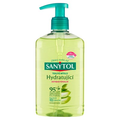 Obrázek Sanytol Tekuté mýdlo hydratující antibakteriální aloe vera & bio zelený čaj 250ml