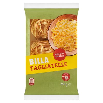 Obrázek BILLA Tagliatelle těstoviny semolinové vaječné sušené 250g