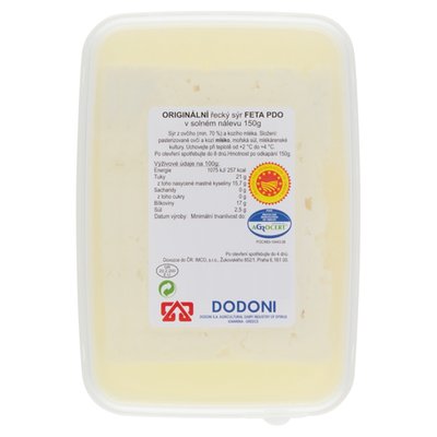 Obrázek Feta Dodoni ve slaném nálevu 150g