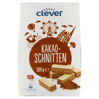 Obrázek CLEVER KAKAOVE OPLATKY 500G