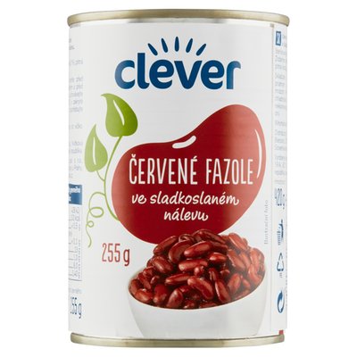 Obrázek clever Červené fazole ve sladkoslaném nálevu 420g