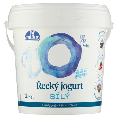 Obrázek Milko Řecký jogurt 0% bílý 1kg