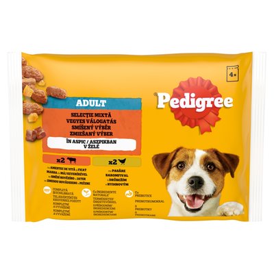 Obrázek Pedigree Adult smíšený výběr v želé 4 x 100g (400g)