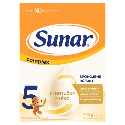Obrázek Sunar Complex 5 dětské mléko 600g