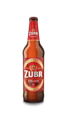 Obrázek Zubr Grand pivo světlý ležák 0,5l