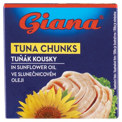 Obrázek Giana Tuňák kousky ve slunečnicovém oleji 80g