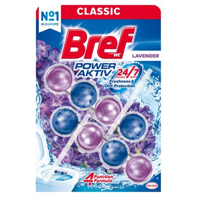 Obrázek Bref Power Aktiv Lavender tuhý WC blok 2 x 50g