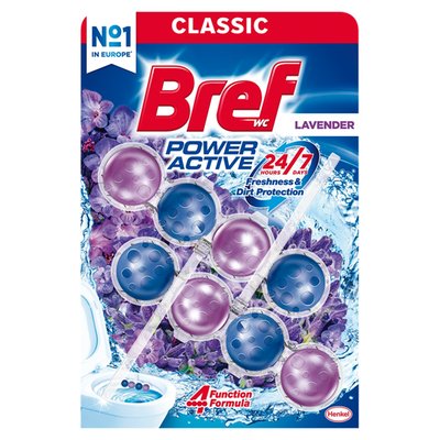 Obrázek Bref Power Active Lavender tuhý WC blok 2 x 50g