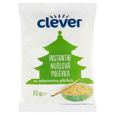 Obrázek clever Instantní nudlová polévka se zeleninovou příchutí 60g