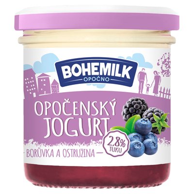 Obrázek Bohemilk Opočenský jogurt borůvka a ostružina 150g