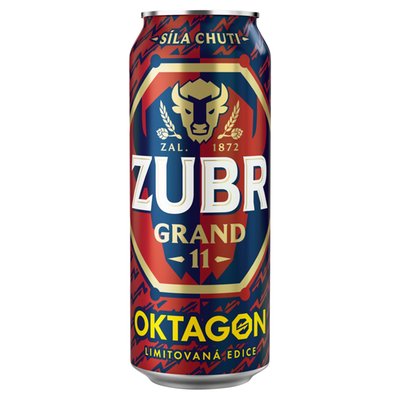 Obrázek Zubr Grand 11 pivo světlý ležák 0,5l