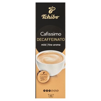 Obrázek Tchibo Cafissimo Decaffeinato pražená mletá káva bez kofeinu kapsle 10 x 7g (70g)
