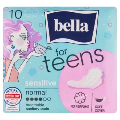 Obrázek Bella For Teens Sensitive Normal hygienické vložky 10 ks