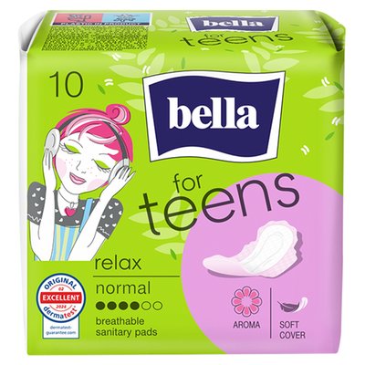 Obrázek Bella For Teens Relax Normal hygienické vložky 10 ks