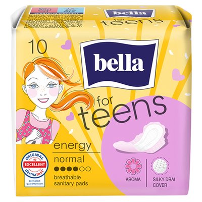 Obrázek Bella For Teens Energy Normal hygienické vložky 10 ks