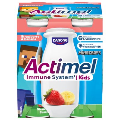 Obrázek ACTIMEL Kids Jahoda - Banán 4x100g