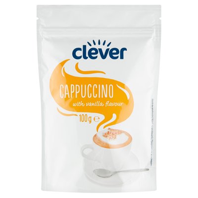 Obrázek clever Cappuccino instantní směs s vanilkovou příchutí 100g