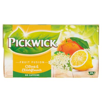 Obrázek Pickwick Fruit Fusion Ovocnobylinný čaj s citrusovým oplodím a květem černého bezu 20 x 2g (40g)