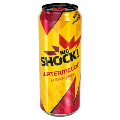 Obrázek Big Shock! Watermelon energetický nápoj sycený 500ml