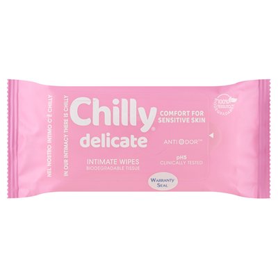 Obrázek Chilly Delicate intimní ubrousky jemná péče 12 ks