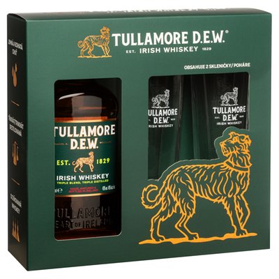 Obrázek Tullamore D.E.W Irská whiskey 700ml + 2 skleničky