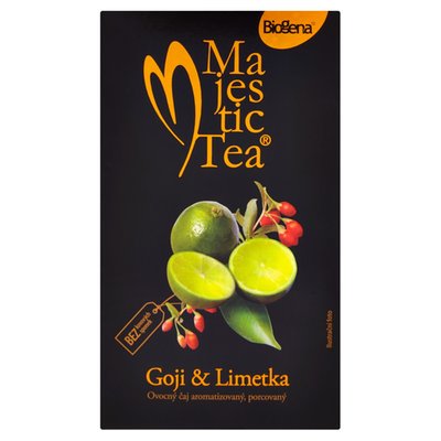 Obrázek Biogena Majestic Tea Goji & limetka ovocný čaj aromatizovaný, porcovaný 20 x 2,5g