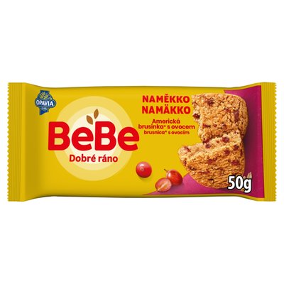 Obrázek Opavia cereální bochánek BeBe Dobré Ráno Naměkko brusinka a ovoce 50g