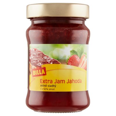 Obrázek BILLA EXTRA JAM JAHODA 340 G