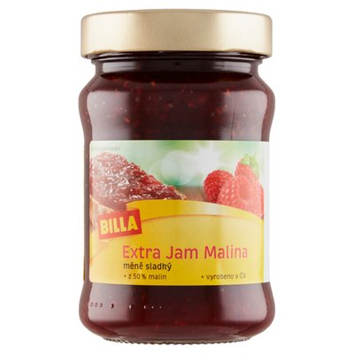 Obrázek Z-BILLA EXTRA JAM MALINA 340 G