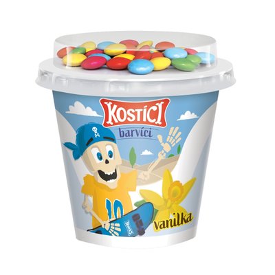 Obrázek KOSTÍCI Barvíci (vanilkový jogurt a čokoládové dražé) 109g