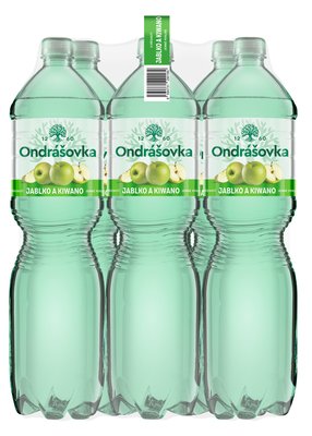 Obrázek Ondrášovka Jemně perlivá s příchutí jablko a kiwano 1,5l